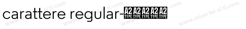 carattere regular字体转换